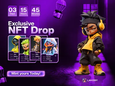 NFT Drop graphic design