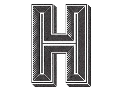 Letter H Typography branding design graphic design h illustration line art typography vector