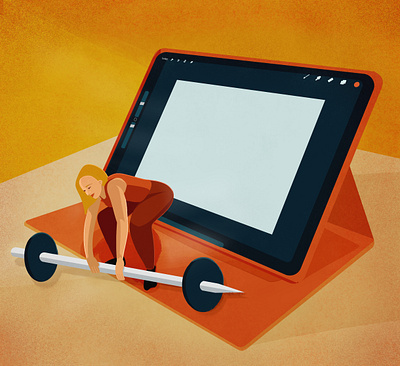 Just Start adobe illusrator artwork character design color palette conceptual illustration design editorial illustration flat illustration graphic design hard work illustration illustrations procreate vector illustration