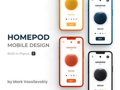 Homepod Mobile Design design figma mobile ui ux web design website