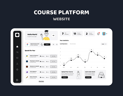 Course Platform Web-design design figma illustration ui ux web design website