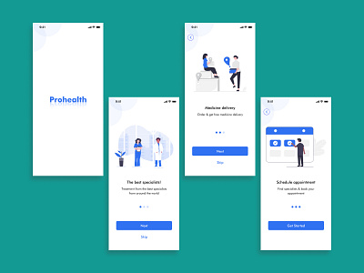 Onboarding screens health app onboarding screens product design ui uiux visual design