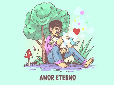 Amor eterno design graphic design illu illustration ilustrator logo mexico vector