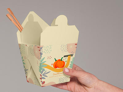 Cucurbita maxima(scientific name) Pumpkin Patch branding design illustration