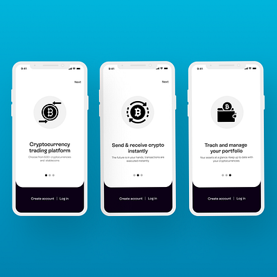 Crypto Onboarding App crypto app crypto app onboarding dashboard design homepage onboarding uiuxdesign uiuxdesigner