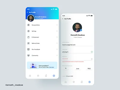 User Profile #DailyUi #Day6 design figma illustration mobileapp mobileui ui uidesign uiux user profile