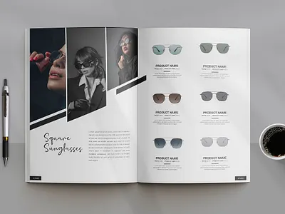 Sunglasses Product Catalog booklet branding brochure business card catalog catalog template catalogue catalogue design design graphic design logo lookbook product catalog sunglasse ui vector