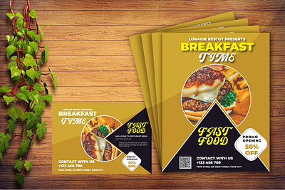 Food Flyer Design branding design flyer food graphic design illustration printing vector