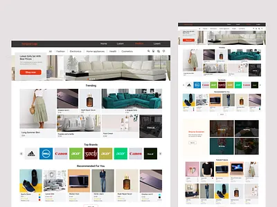 E-commerce Website e commerce elegant minimalistic product simple ui visual desing website