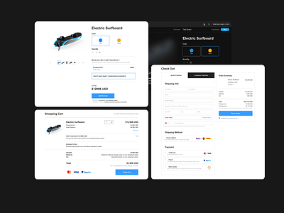 Catch the Wave | Check Out & Purchase card check out checkout interface puechase shipping sport uiux web website