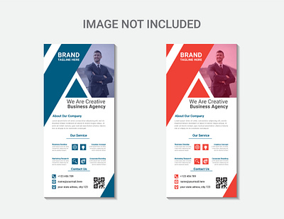 Creative Agency Rack Card Design branding design graphic design illustration rack card vector