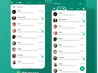 Whatsapp redesign chat facebook message mobile redesign whatsapp