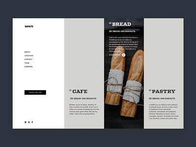 BAKHUYS - Bread (website redesign) 3d animation branding dailyui design gif graphic design illustration logo motion graphics ui ux vector web website
