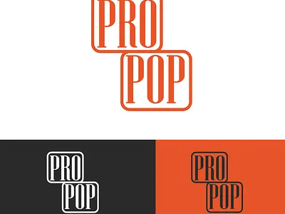 pro pop logo design- typography logo attractive branding custom design eye catchy graphic design illustration logo pop pro typography unique vector