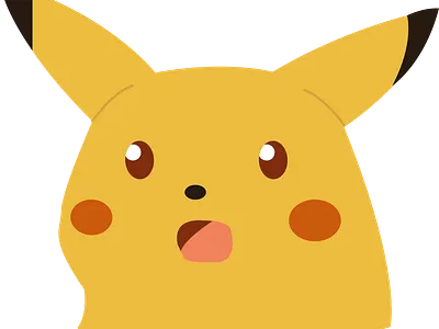 Surprised Pikachu Meme Icon cartoon icon design graphic design icon icons meme meme icon memes pokemon vector vector illustration
