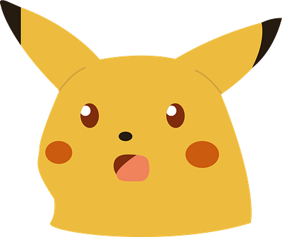Surprised Pikachu Meme Icon cartoon icon design graphic design icon icons meme meme icon memes pokemon vector vector illustration