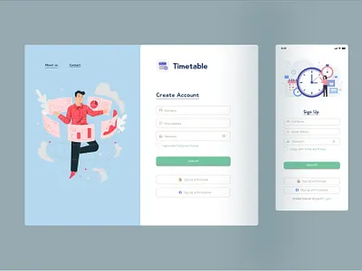 Day 001 (Sign Up) - Daily UI Challenge app dailyui design form interface design signup ui ux