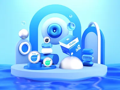 Design packing cosmtic 3d 4d blue brand identity branding care cosnetic design graphic design logo motion graphics natural packing product design ukraine visual identity water