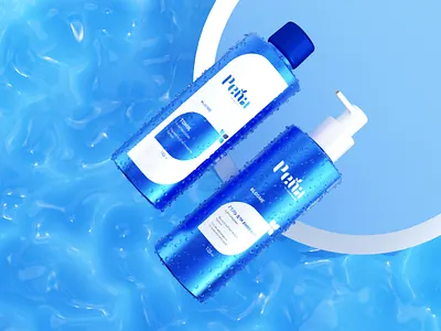 Packing cosmetic 3d 3d beaty blue brand brand identity branding c4d care cosmetic design graphic design logo motion graphics natural packing product design summer visual identity water wave