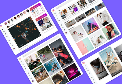 Instagram Redesign design instagram ui uiux ux webdesign website