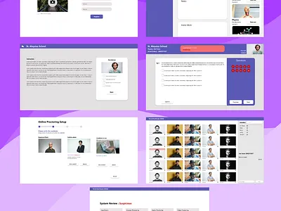 Exam proctoring challenge crowwwn exam figma monitor proctoring test ui ux