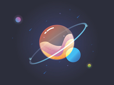 Glass Planet adobe adobesoftware design graphic design illustration illustrator tutorial vector