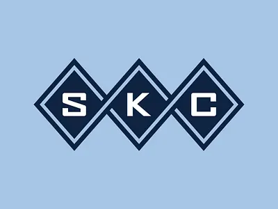 Sporting KC Argyle Diamonds Logo argyle kansas city logo logotype mls soccer sporting kc