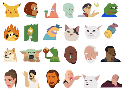 20+ Meme Icons [Free Download] cartoon icons cartoons eps icon graphic design icon icons illustration meme meme icons memes png icon svg icon vector vector graphics vector illustrations