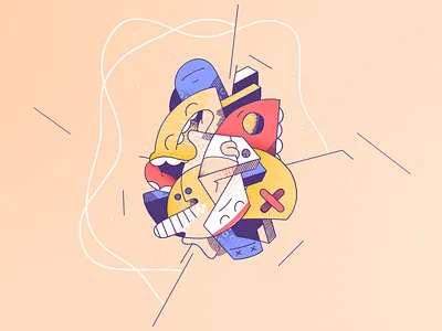 Littleworld 220405 character composition contemporarydrawing cutie flat funny graphic design illustration ironmould kawaii littleworld monsters