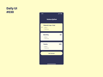 Daily UI 030: Pricing 030 app dailyui design interface ixd pricing ui uidesign uiux ux uxdesign uxui