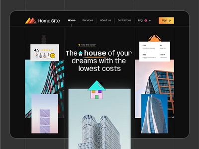 Real Estate Website Design - Homepage 3d adobe xd animation architecture website design building design figma graphic design illustration ui ui design uidesign uikits uiux user experience user interface design userinterface