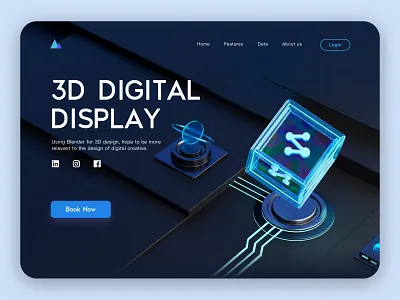3D DIGITAL DISPLAY 2 3d design icon ui website