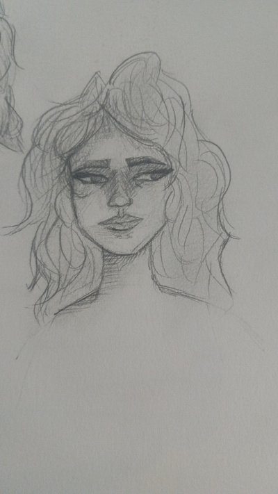 Paper and pencil faces art artist design illustration