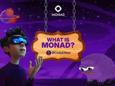 Monad Hype graphic design