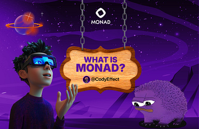 Monad Hype graphic design