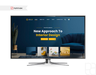 Interior Design Website Hero Slider Design branding corporate design graphic design hero slider home page interior design hero slider interior design website landing page template ui ui design uiux user experience user interface ux vector