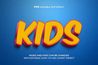 Kids 3D Text Effect text effects