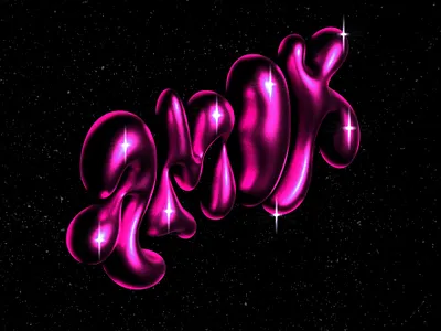 Amor 3d amor experimental lettering love retro type