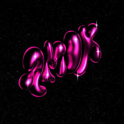 Amor 3d amor experimental lettering love retro type