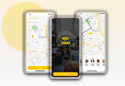 RideShare app design design figma product design ui user flow ux web design