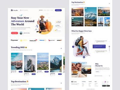 Travel Landing Page ✈️ design destination explore journey landing landing page landingpage minimal orix sajon tourism travel travel landing traveler travelling trip uiux web web header website