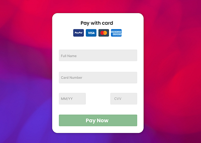 Pay with Card cardpayment dailyui design paywithcard simpledesign simpleui ui uicardgateway uidesign uiux