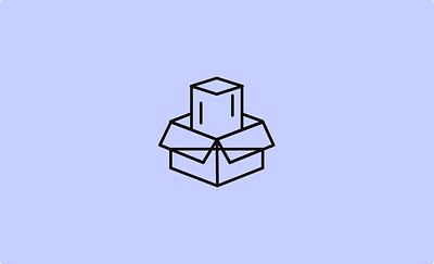 Box, Parcel, Open app branding design graphic design illustration logo typography ui ux vector