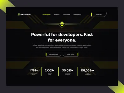Solana Redesign Header Exploration art branding clean dark design header illustration minimal nft ui ux