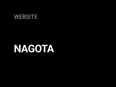 "Nagota" Portfolio website