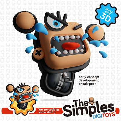 simple going 3d digi toys 3d animation digi toys graphic design logo motion graphics simple toys vector