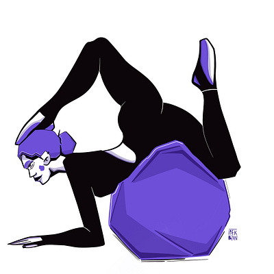 Workout Illustration Figure art artist body character design digital art figure fitness girl graphic design illustration illustrator illüstrasyon people purple