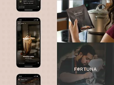 Fortuna: Brand Identity brand identity branding cafe coffeecafe coffeepackaging logo logodesign