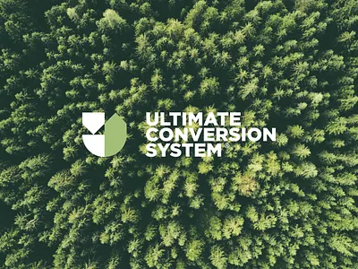 Ultimate Conversion System® brand branding graphic design green energy icon logo logodesign recycling