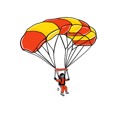 Parachute Emoji / Illustration animation apple art artist character design digital art digital emoji doodles doodles emoji emoji graphic design illustration logo parachute